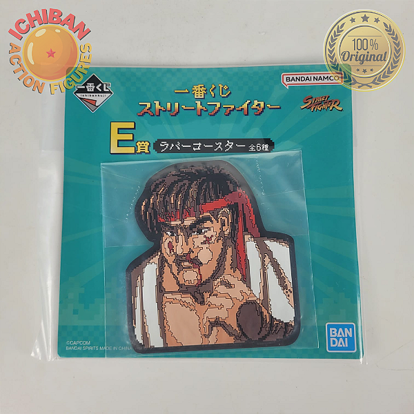 PORTA COPO RYU STREET FIGHTER ICHIBAN KUJI LETRA E BANDAI 100% ORIGINAL LACRADO