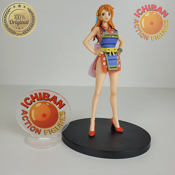NAMI KIMONO VERMELHO ONE PIECE DXF VOL.8 BANPRESTO 100% ORIGINAL SEM CAIXA