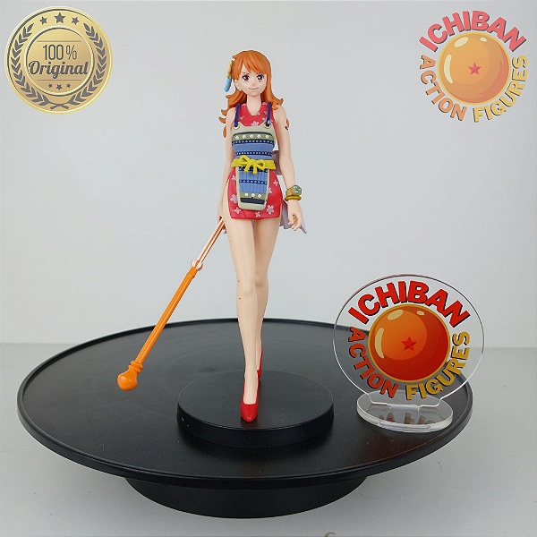 NAMI KIMONO VERMELHO ONE PIECE THE SHUKKO BANPRESTO 100% ORIGINAL SEM CAIXA
