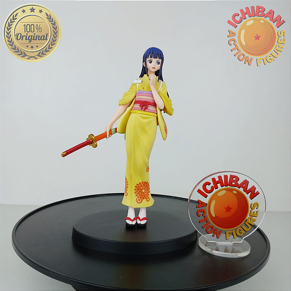 OKIKU KIKUNOJO KIMONO AMARELO ONE PIECE DXF VOL.3 BANPRESTO 100% ORIGINAL SEM CAIXA