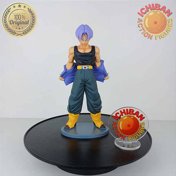 TRUNKS DRAGON BALL Z TIRANDO A JAQUETA SOLID EDGE WORKS BANPRESTO 100% ORIGINAL SEM CAIXA