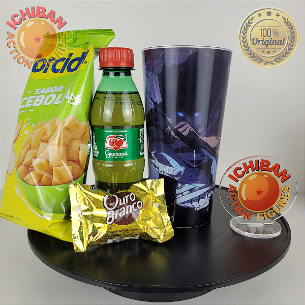 COPO SUNG JIN-WOO ICHIBAN ACTION FIGURES + SNACKS PACOTE BLACK