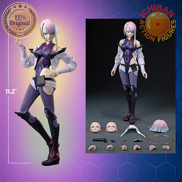 [PRÉ-VENDA DEZEMBRO/25 - 50%] LUCY CYBER PUNK: EDGERUNNERS FIG ZERO 1/6 THREEZERO STUDIO 100% ORIGINAL LACRADO