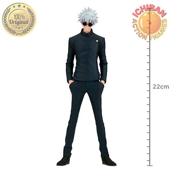 GOJO SATORU DE ÓCULOS JUJUTSU KAISEN KING OF ARTIST BANPRESTO 100% ORIGINAL SEM CAIXA