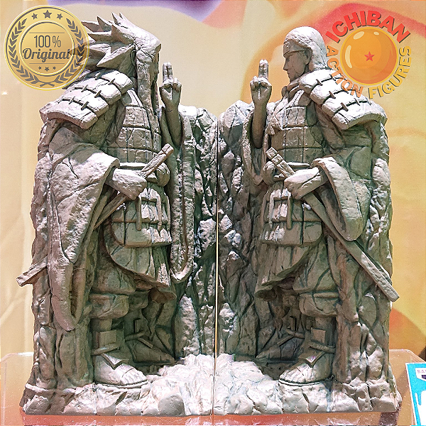 [PRÉ-VENDA OUTUBRO/25 - 50%] APARADOR DE LIVROS HASHIRAMA VS MADARA VALE DO FIM NARUTO BANPRESTO  100% ORIGINAL LACRADO