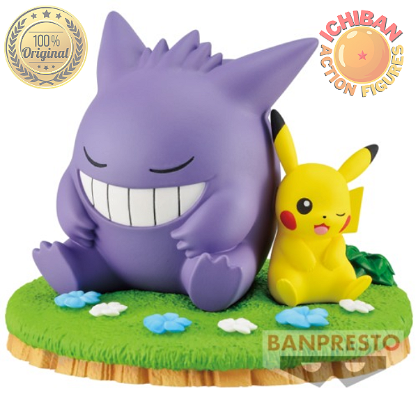 [RESERVA] GENGAR COM PIKACHU POKÉMON BANPRESTO 100% ORIGINAL LACRADO