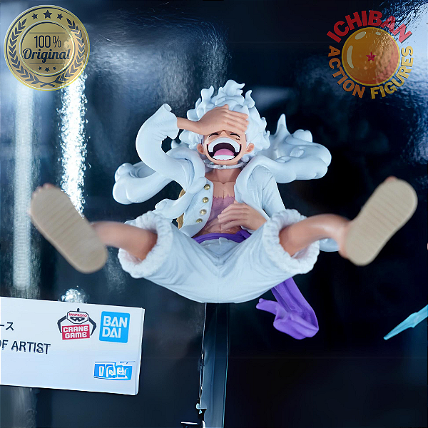 [PRÉ-VENDA DEZEMBRO/25 - 50%] MONKEY D. LUFFY NIKA GEAR 5 ONE PIECE KING OF ARTIST BANPRESTO100% ORIGINAL LACRADO