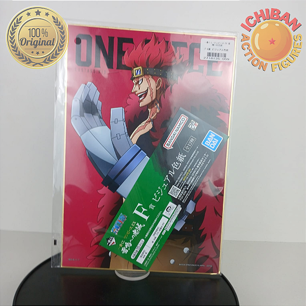 PÔSTER CAPA DURA EUSTASS KID ONE PIECE LETRA F ICHIBAN KUJI 100% ORIGINAL LACRADO