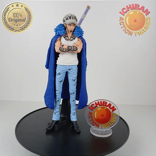 TRAFALGAR LAW REGATA BRANCA ONE PIECE KING OF ARTIST BANPRESTO 100% ORIGINAL SEM CAIXA