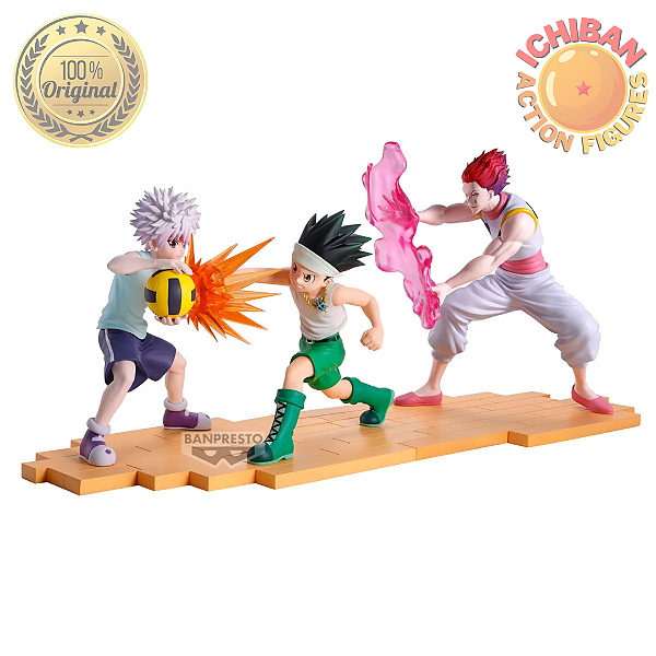 [PRÉ-VENDA MARÇO/26 - 50%] SET GON, KILLUA E HISOKA HUNTER X HUNTER GREED ISLAND ARC BANPRESTO 100% ORIGINAL LACRADO