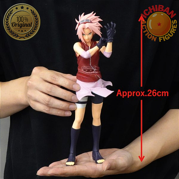 [PRÉ-VENDA MARÇO/26 - 50%] HARUNO SAKURA VESTINDO A LUVA NARUTO SHIPPUDEN GRANDISTA BANPRESTO 100% ORIGINAL LACRADO