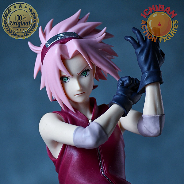 [RESERVA VALOR TOTAL] HARUNO SAKURA VESTINDO A LUVA NARUTO SHIPPUDEN GRANDISTA BANPRESTO 100% ORIGINAL LACRADO