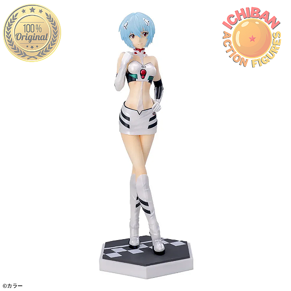 REI AYANAMI UNIFORME CURTO NEON GENESIS EVANGELION EVA RACING LUMINASTA SEGA 100% ORIGINAL LACRADO