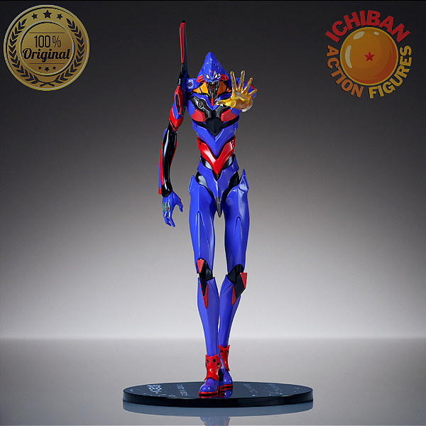 EVA 01 TESTTYPE AWAKENING NEON GENESIS EVANGELION MEGA IMPACT ICHIBAN KUJI LAST ONE BANDAI 100% ORIGINAL COM CAIXA