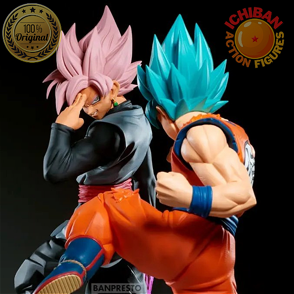 [PRÉ-VENDA ABRIL/26 - 50%] CONJUNTO GOKU BLACK VS GOKU SSJ BLUE DB SUPER MATCH MAKERS BANPRESTO 100% ORIGINAL LACRADO