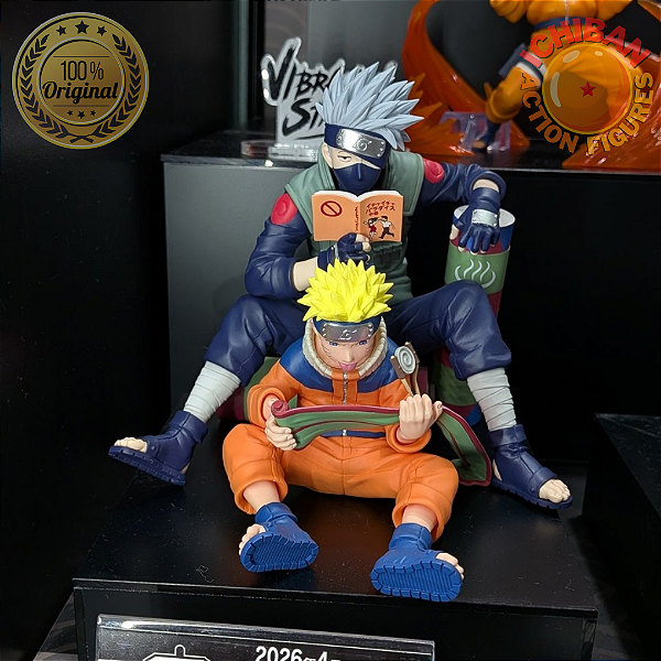 [PRÉ-VENDA ABRIL/26 - 50%] CONJUNTO NARUTO E KAKASHI NARUTO CLASSICO BANPRESTO 100% ORIGINAL LACRADO