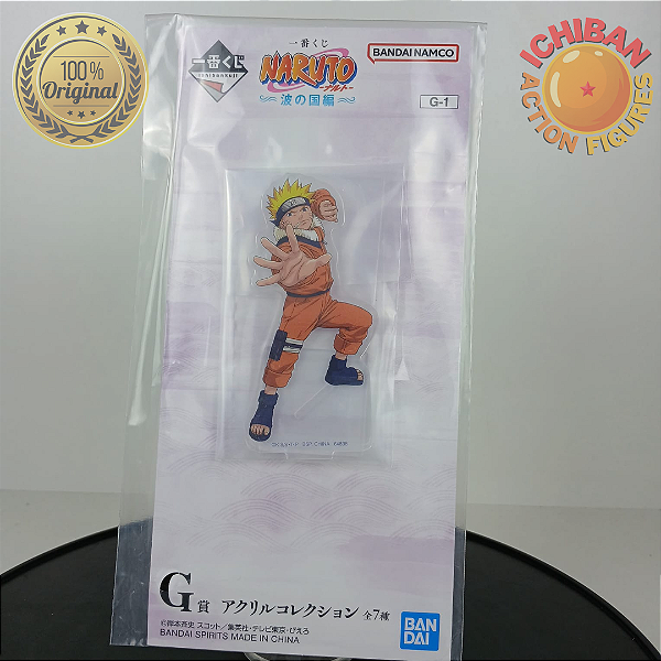 ACRÍLICO ALEATÓRIO NARUTO ICHIBAN KUJI LETRA G BANDAI 100% ORIGINAL LACRADO
