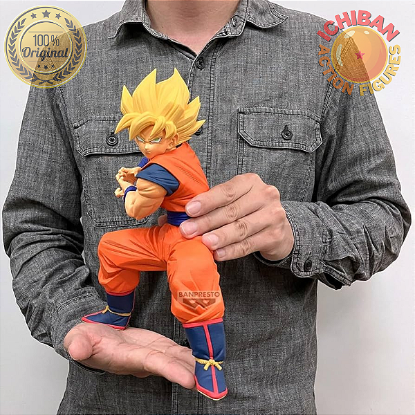 SON GOKU SSJ CARREGANDO KAMEHAMEHA NEW 2025 DRAGON BALL Z GRANDISTA BANPRESTO 100% ORIGINAL LACRADO
