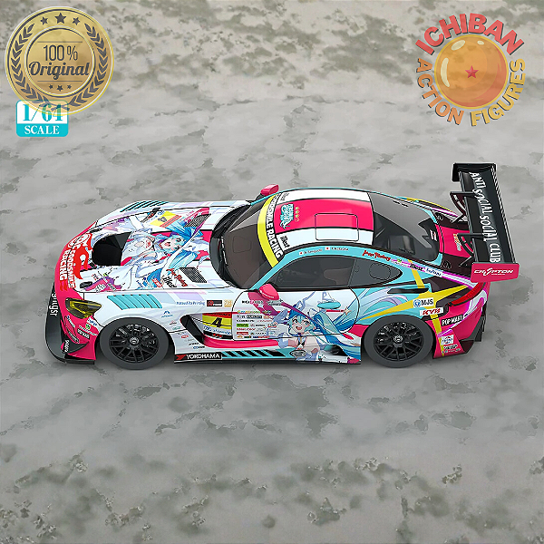 CARRO HATSUNE MIKU GT PROJECT AMG 2024 GOODSMILE COMPANY 1/64 100% ORIGINAL LACRADO