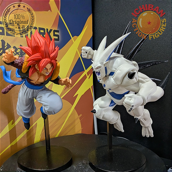 [PRÉ-VENDA MAIO/26 - 50%] GOGETA SSJ4 VS OMEGA SHENLONG MATCH MAKERS BANPRESTO 100% ORIGINAL LACRADO