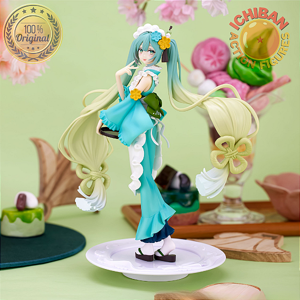 HATSUNE MIKU MATCHA GREEN TEA PARFAIT MINT EXCEED CREATIVE FURYU 100% ORIGINAL LACRADO