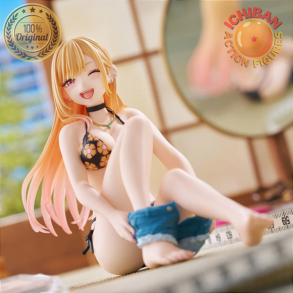 MARIN KITAGAWA SENTADA TIRANDO SHORT MY DRESS UP DARLING DESKTOP CUTE TAITO 100% ORIGINAL LACRADO