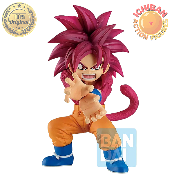 SON GOKU KID SSJ4 RED HAIR DRAGON BALL DAIMA MASTERLISE ICHIBAN KUJI LETRA A BANDAI 100% ORIGINAL LACRADO