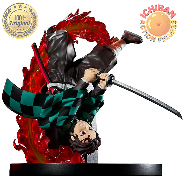 KAMADO TANJIRO CABEÇA P/ BAIXO DEMON SLAYER VIBRATION STARS PLUS BANPRESTO 100% ORIGINAL LACRADO