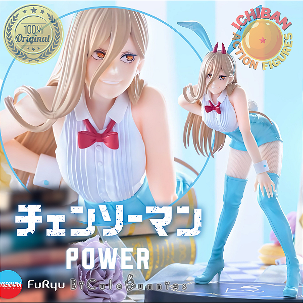 POWER BUNNY CHAINSAW MAN BICUTE BUNNIES VER.2 ROUND 1 FURYU 100% ORIGINAL LACRADO