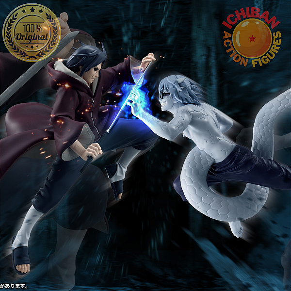 [PRÉ-VENDA JUNHO/2026 - 50%] CONJUNTO UCHIHA ITACHI VS YAKUSHI KABUTO VIBRATION STARS BANPRESTO 100% ORIGINAL LACRADO