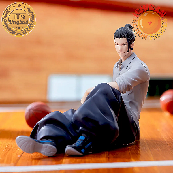 SUGURU GETO SENTADO QUADRA DE BASQUETE JUJUTSU KAISEN NOODLE STOPPER YUMEMIRIZE SEGA 100% ORIGINAL LACRADO