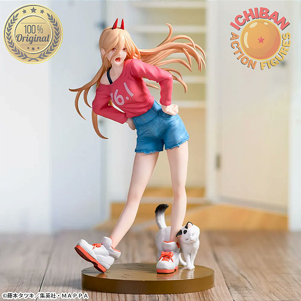 [PRÉ-VENDA JUNHO/2026 - 50%] POWER COM MIAUZINHO LUMINASTACHAINSAWMAN SEGA 100% ORIGINAL LACRADO