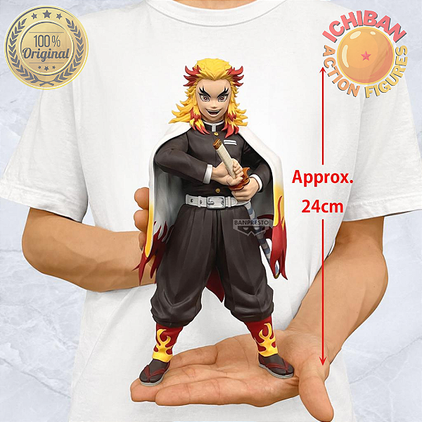KYOJURO RENGOKU DEMON SLAYER GRANDISTA BANPRESTO 100% ORIGINAL LACRADO