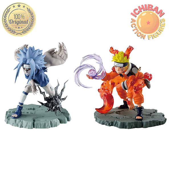 UCHIHA SASUKE SELO AMALDIÇOADO KID VS UZUMAKI NARUTO KURAMA KID MEMORABLE SAGA BANPRESTO 100% ORIGINAL LACRADO