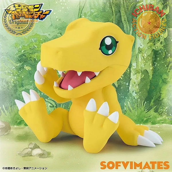 AGUMON DIGIMON SOFIVIMATES BANPRESTO 100% ORIGINAL LACRADO