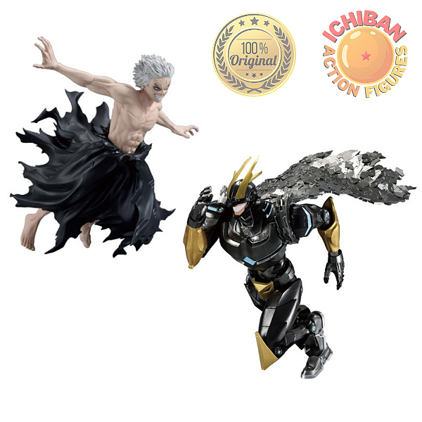 CONJUNTO ALL MIGHT ARMORED VS ALL FOR ONE COMBINATION BATTLE BANPRESTO 100% ORIGINAL LACRADO