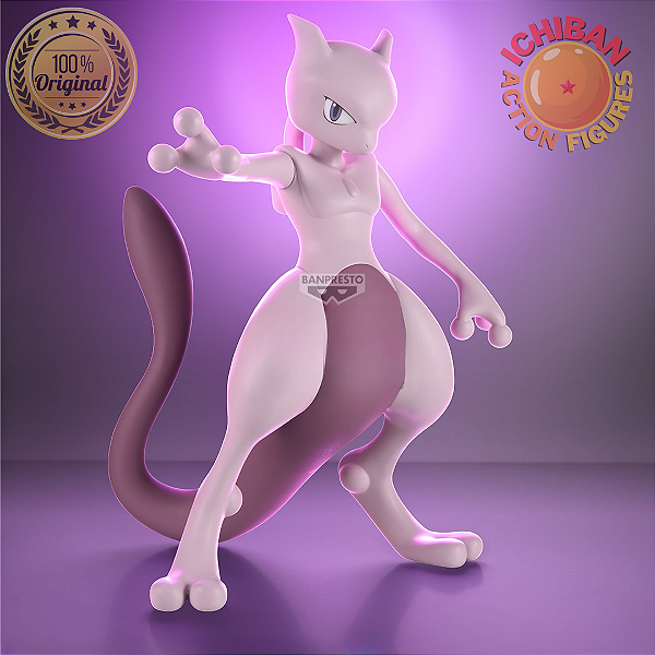 [PRÉ-VENDA SETEMBRO/2026 - 50%] MEWTWO POKÉMON SOFVIMATES 100% BANPRESTO ORIGINAL LACRADO