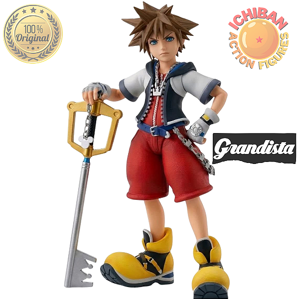 [PRÉ-VENDA AGOSTO/2026 - 50%] SORA KINGDOM HEARTS GRANDISTA BANPRESTO 100% ORIGINAL LACRADO