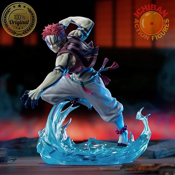 AKAZA ATACANDO DIORAMA DEMON SLAYER XROSS LINK SEGA 100% ORIGINAL LACRADO