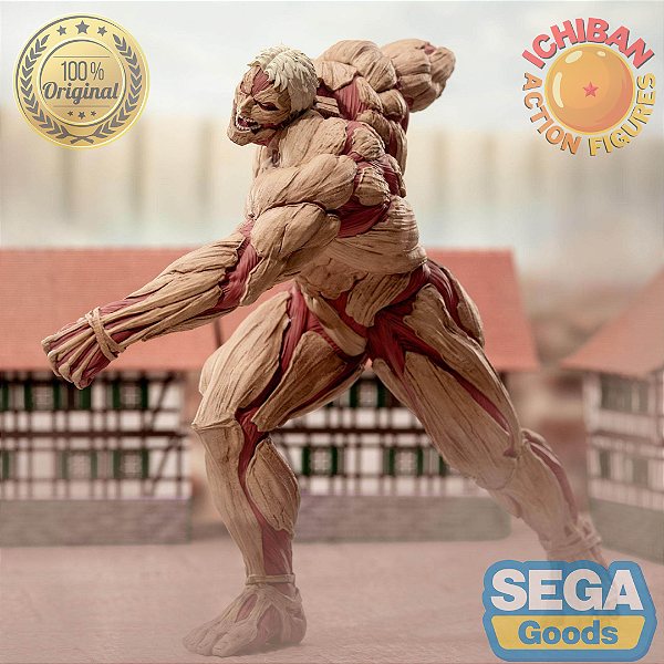 [PRÉ-VENDA DEZEMRO/26 - 50%]REINER BRAUN TITAN VER. ATACK ON TITAN GIGANTIX SEGA 100% ORIGINAL LACRADO