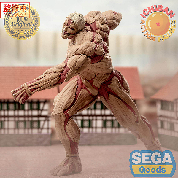 [PRÉ-VENDA DEZEMRO/26 - 50%]REINER BRAUN TITAN VER. ATACK ON TITAN GIGANTIX SEGA 100% ORIGINAL LACRADO