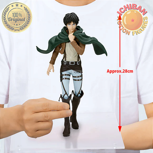 EREN JAEGER ATTACK ON TITAN GRANDISTA BANPRESTO 100% ORIGINAL LACRADO