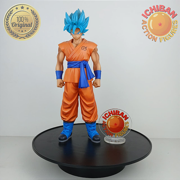 SON GOKU SSJ BLUE DRAGON BALL SUPER MASTER STAR PIECE BANPRESTO 100% ORIGINAL SEM CAIXA, SEM PEDESTAL