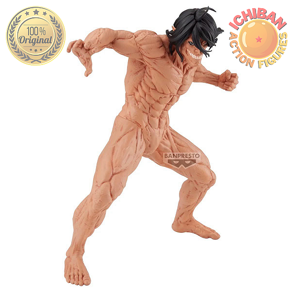 [PRÉ-VENDA JANEIRO/27 - 50%] EREN YEAGER TITAN ATACK ON TITAN MAXIMATIC BANPRESTO 100% ORIGINAL