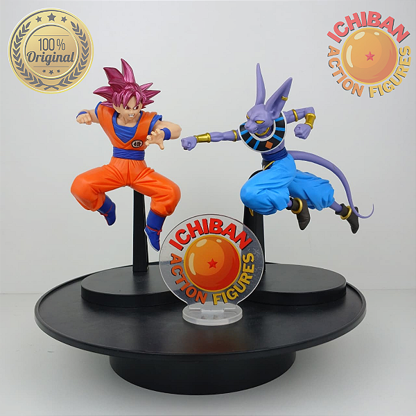 SON GOKU SSJ GOD VS BILLS DRAGON BALL SUPER MATCH MAKERS BANPRESTO 100% ORIGINAL SEM CAIXA
