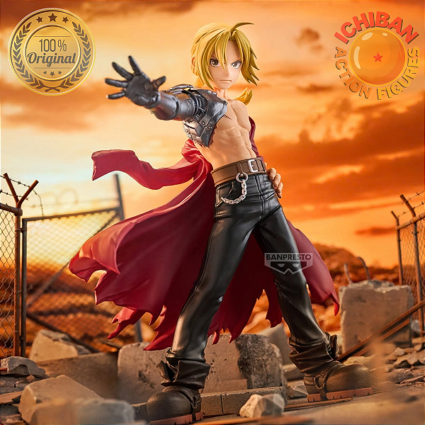 [PRÉ-VENDA MARÇO/27 - 50%] EDWARD ELRIC FULL METAL ALCHEMIST BROTHERHOOD GRANDISTA BANPRESTO 100% ORIGINAL