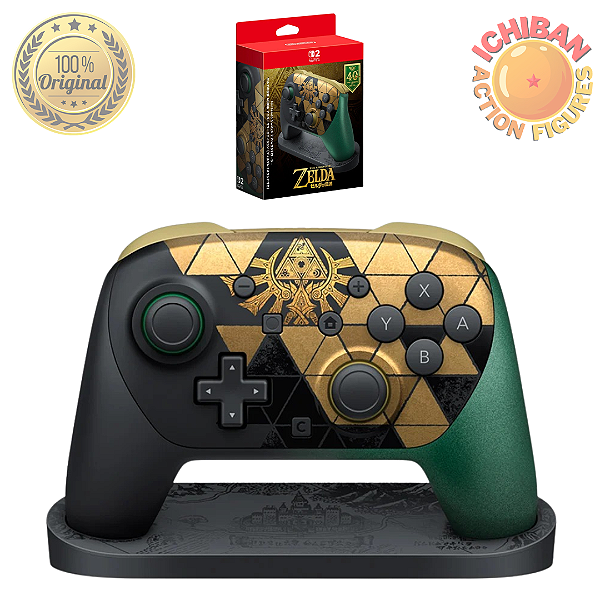 [PRÉ-VENDA NOVEMBRO/26 - 50%] CONTROLE PRO NINTENDO SWITCH 2 PRO EDIÇÃO 40º ANIVERSÁRIO DE THE LEGEND OF ZELDA