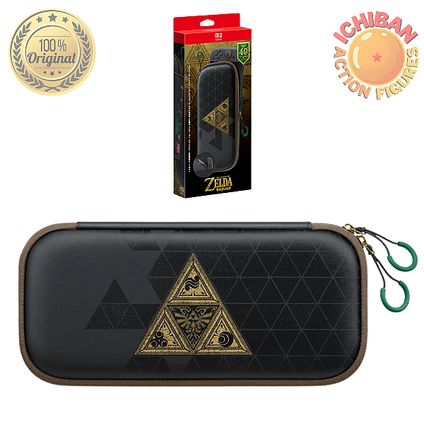 [PRÉ-VENDA NOVEMBRO/26 - 50%] CASE DE TRANSPORTE SWITCH 2 PRO EDIÇÃO 40º ANIVERSÁRIO DE THE LEGEND OF ZELDA