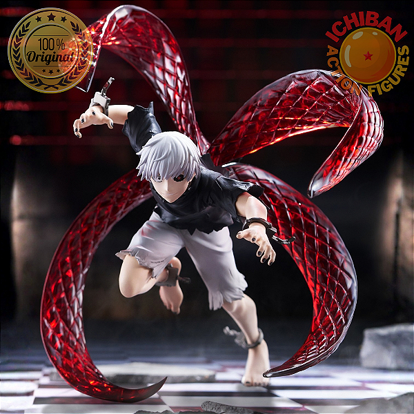 [PRÉ-VENDA FEVEREIRO/27 - 50%] KEN KANEKI COM KAGUNE RINKATOKYO GHOUL FURYU 100% ORIGINAL
