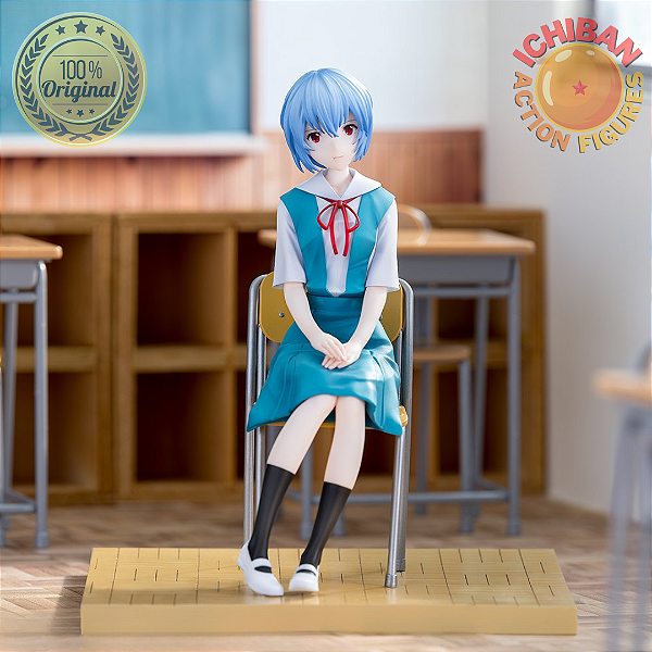 [PRÉ-VENDA MARÇO/27 - 50%] REI AYANAMI COLEGIAL EVANGELION SEGA 100% ORIGINAL